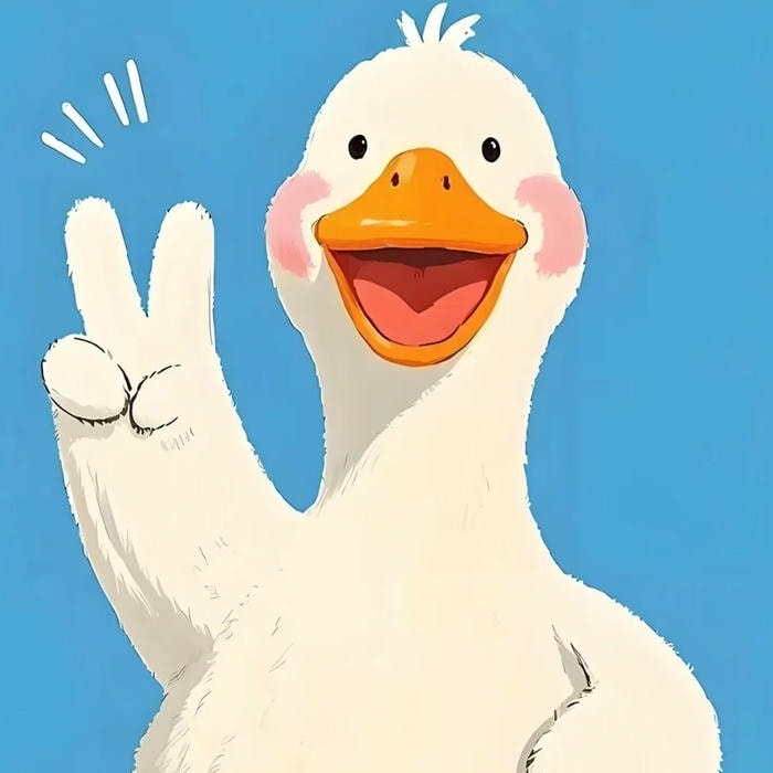 phong cách dễ thương của avatar vịt cute