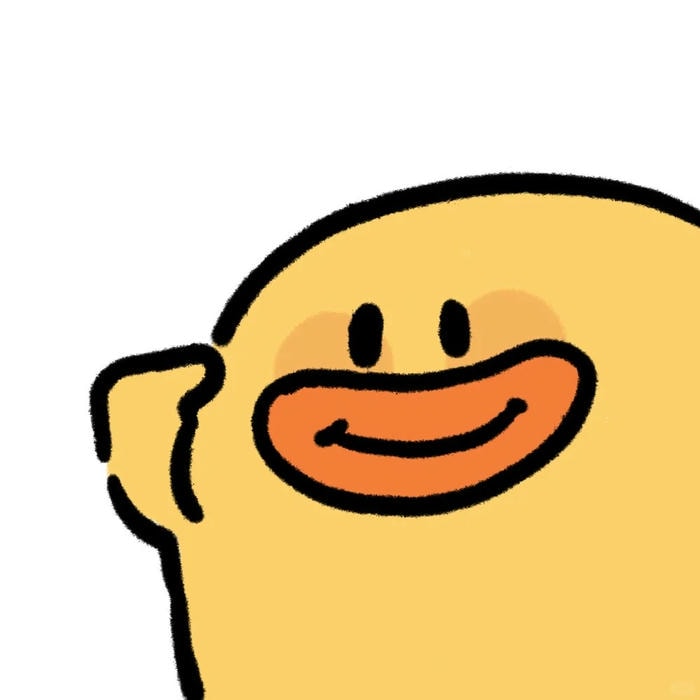 phong cách đơn giản avatar vịt cute
