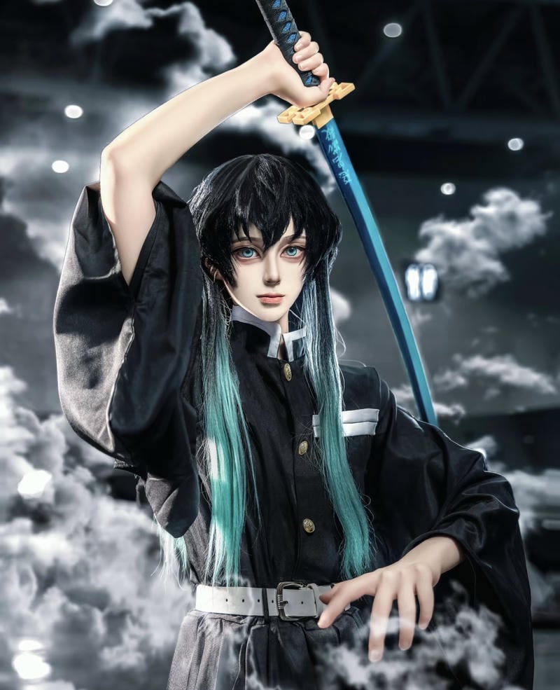 tạo hình ngầu lấy cảm hứng phim demon slayer