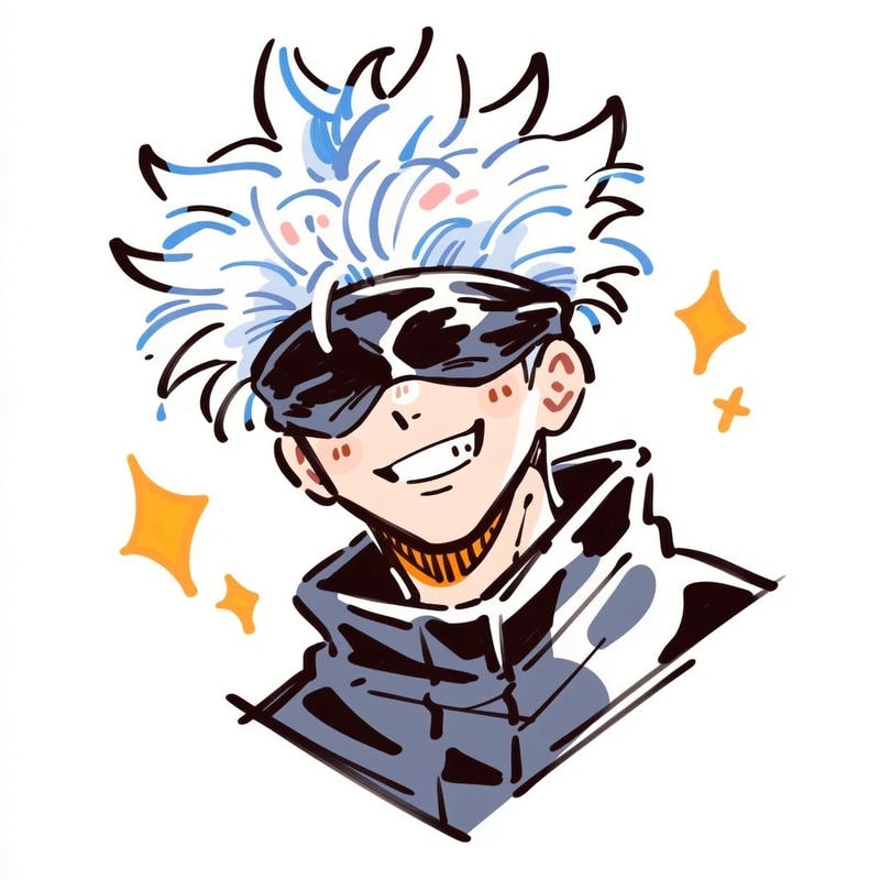 thần thái lạnh lùng trong avatar gojo