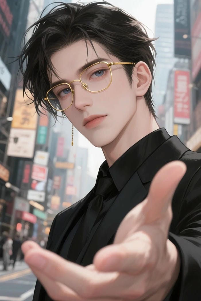 tổng tài anime tóc đen