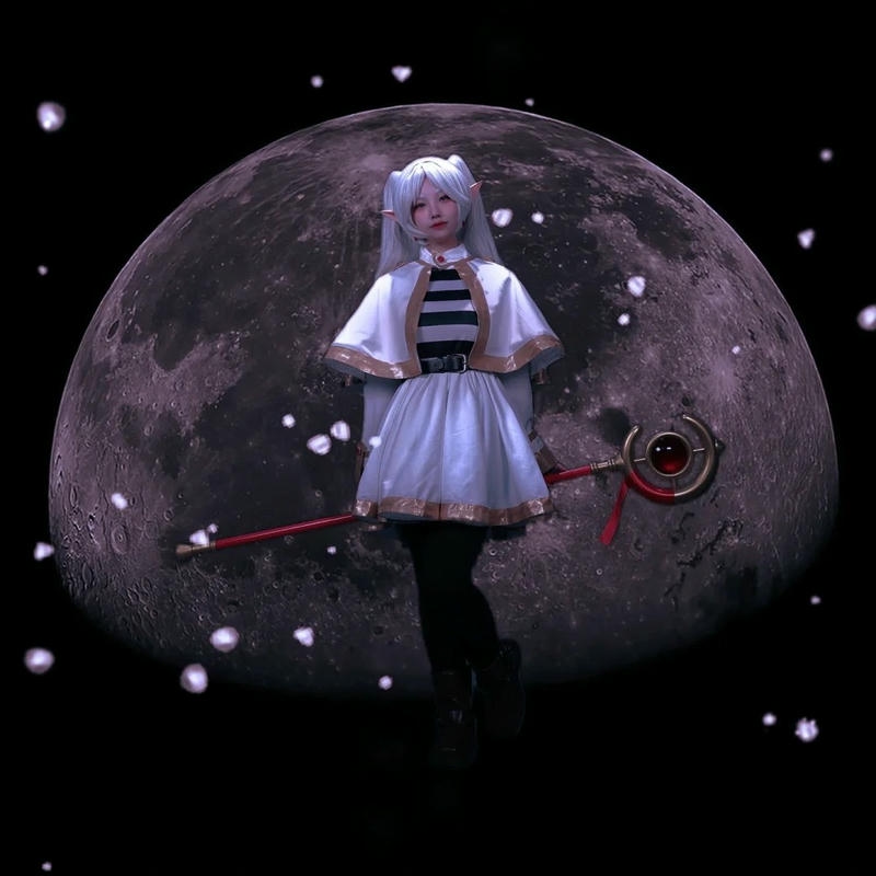 Frieren cosplay ảnh mô phỏng nhân vật anime