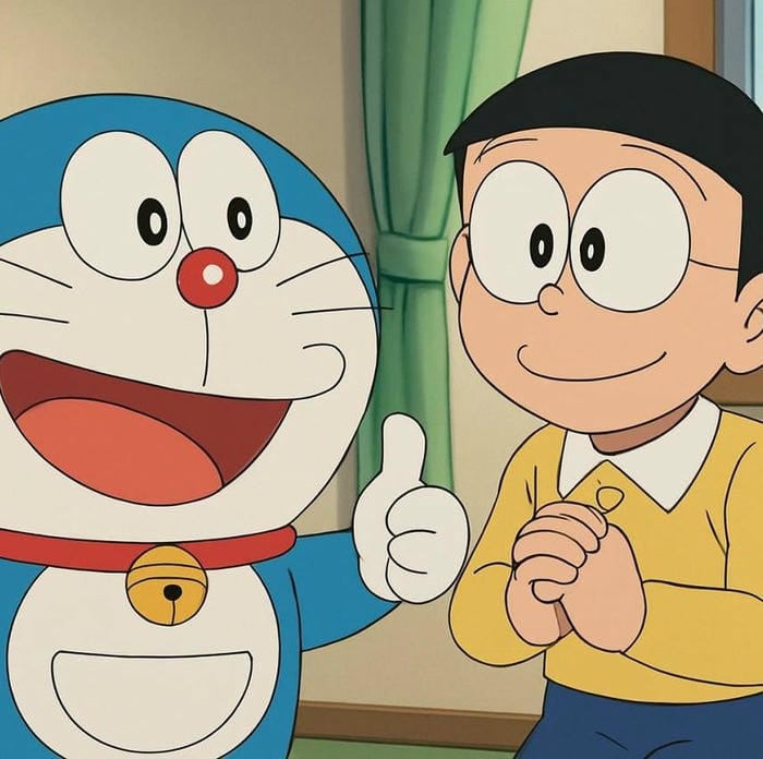 ảnh Nobita phong thái hiền lành