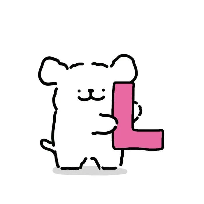 ảnh avatar chữ l phong cách clean