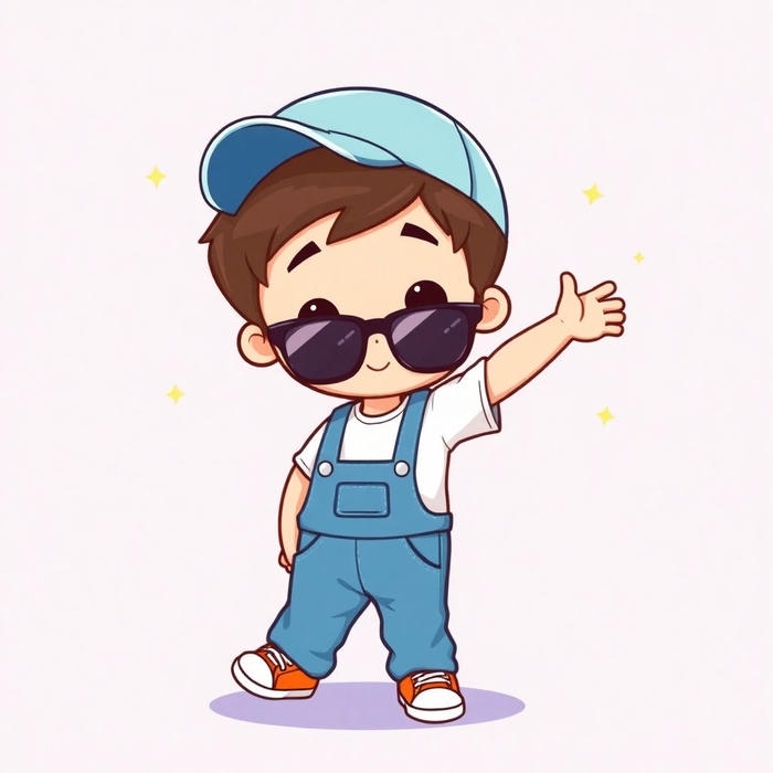 ảnh chibi bé trai phù hợp trang trí không gian cá nhân