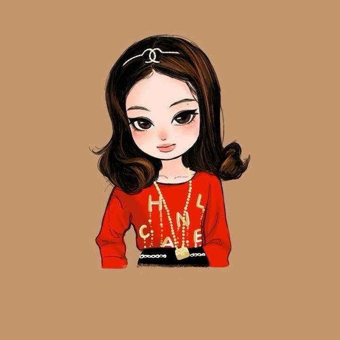 ảnh jennie chibi nhân vật nữ thu nhỏ