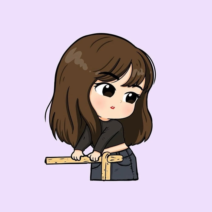 ảnh jisoo chibi tổng thể hài hòa cân xứng