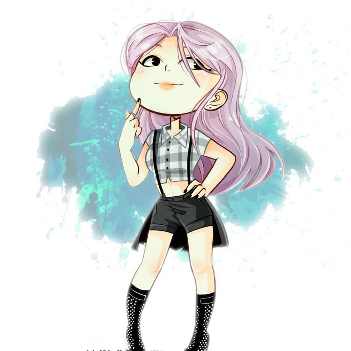 ảnh rose chibi thể hiện phiên bản nhân vật nhỏ