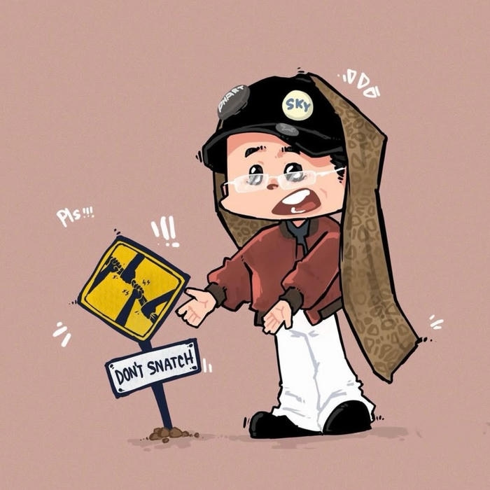 ảnh sơn tùng chibi thể hiện hình tượng nghệ sĩ trẻ