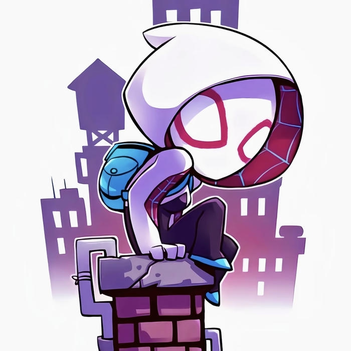 ảnh spider man chibi tỷ lệ cơ thể cách điệu rõ