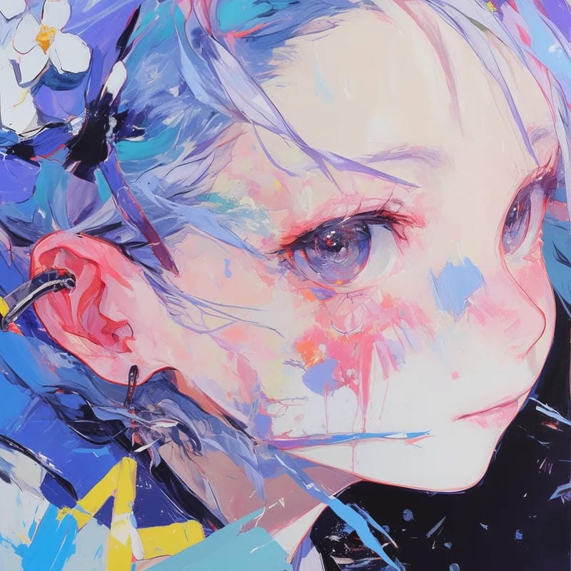 avatar anime nữ phong cách dark aesthetic