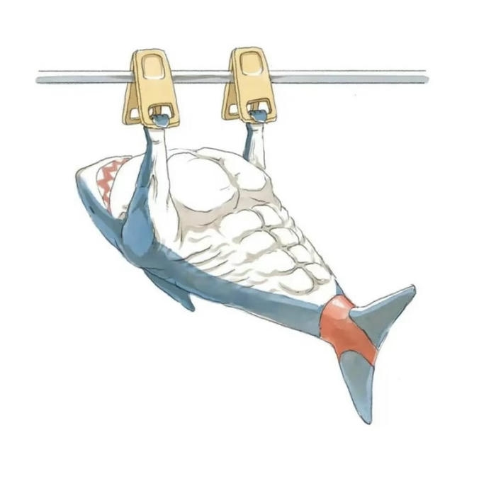 avatar cá mập tập thể dục