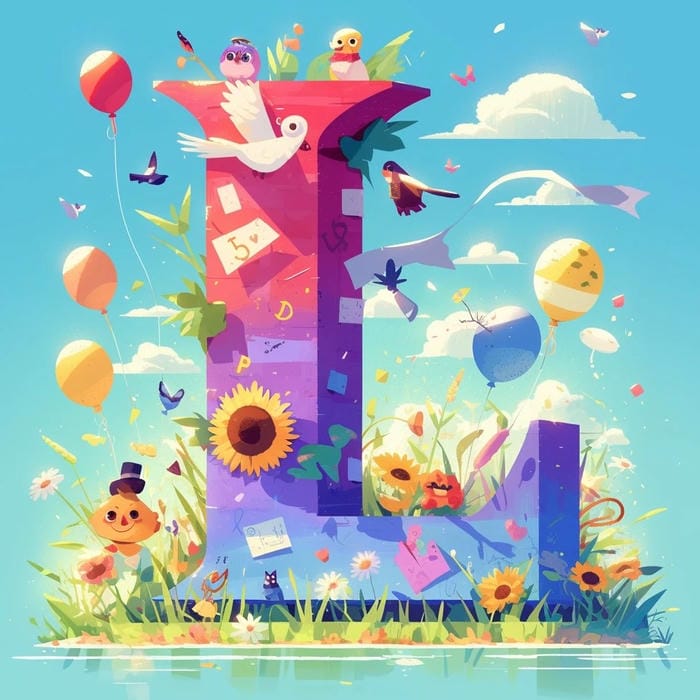 avatar chữ l nền đơn sắc