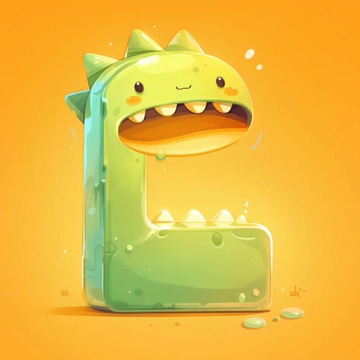 avatar chữ l phong cách basic