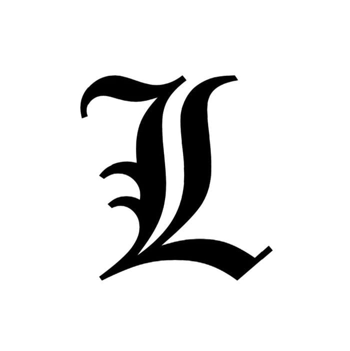 avatar chữ l phong cách tối giản