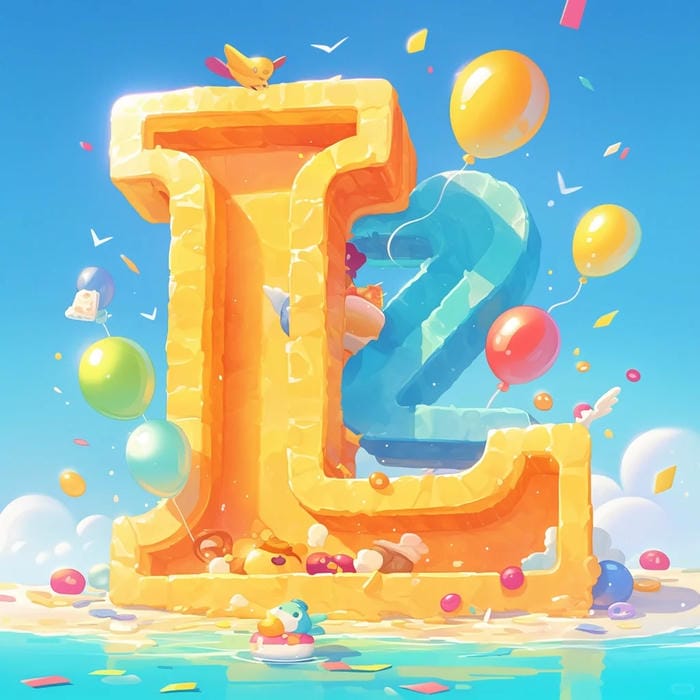 avatar chữ l tạo hình màu sắc rực rỡ