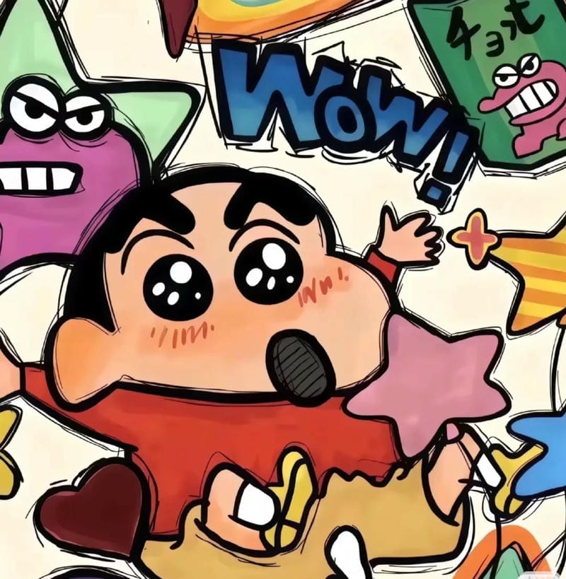 avatar shin cậu bé bút chì biểu cảm bá đạo