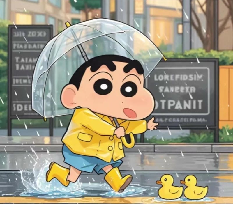 avatar shin cậu bé bút chì nét mặt ngây ngô