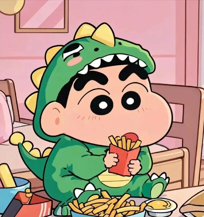 avatar shin cậu bé bút chì phong cách đáng yêu