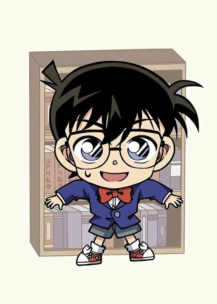 bức ảnh conan chibi cute biểu cảm ngộ nghĩnh