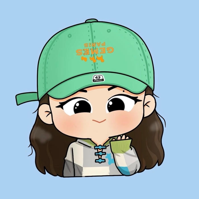 bức ảnh jennie chibi mô phỏng nhân vật thật