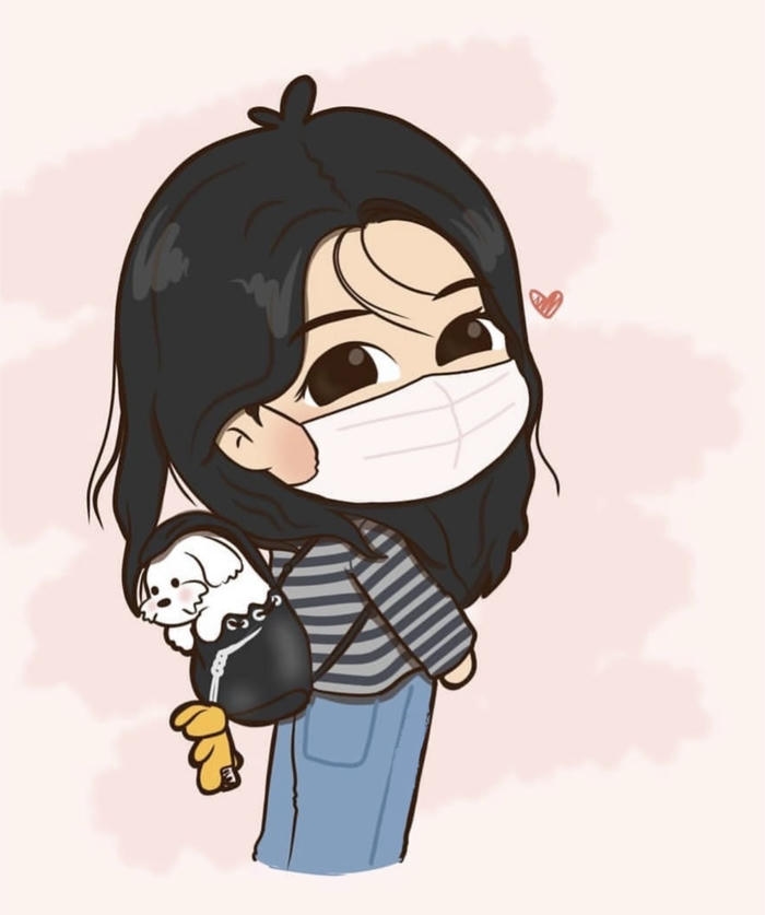 bức ảnh jisoo chibi biểu lộ vui vẻ nhẹ nhàng