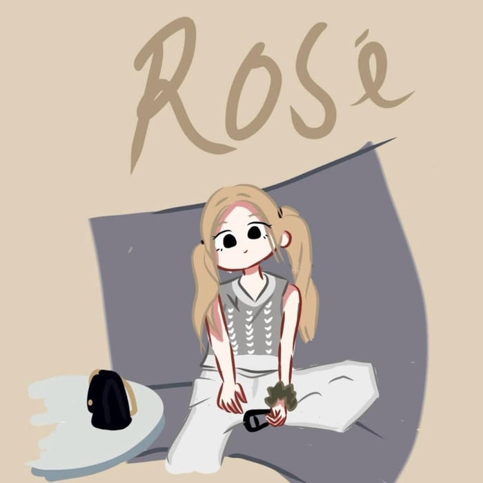 bức ảnh rose chibi thể hiện hình tượng idol