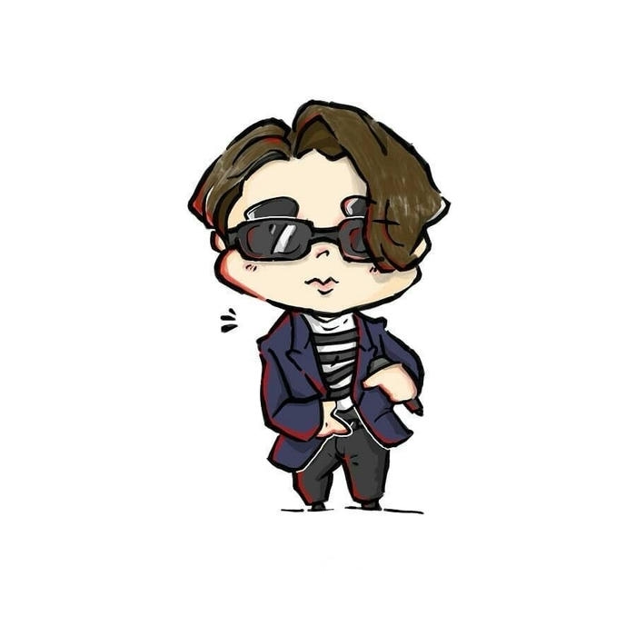 bức ảnh sơn tùng chibi thể hiện phiên bản dễ thương