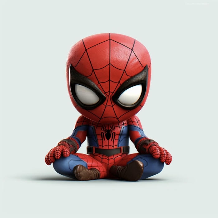 bức ảnh spider man chibi hình ảnh nhân dạng người nhện