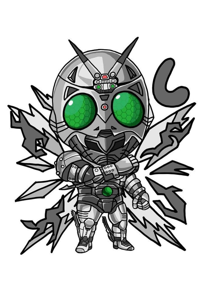 bức hình ảnh siêu nhân gao chibi tái hiện thế giới gao