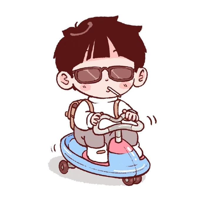 bức hình chibi bé trai mang không khí tuổi thơ