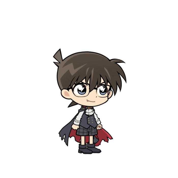 bức hình conan chibi cute bố cục rõ ràng