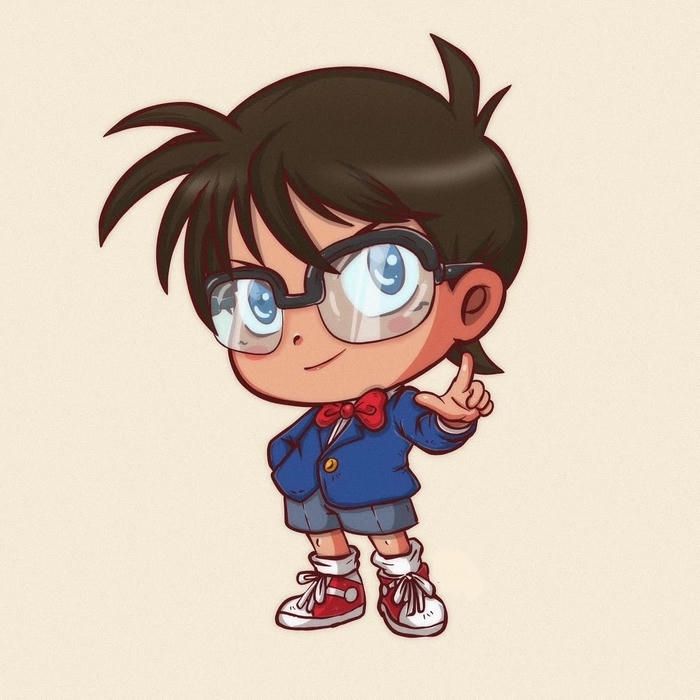 bức hình conan chibi cute dành cho fan anime