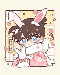 bức hình conan chibi cute phù hợp làm sticker