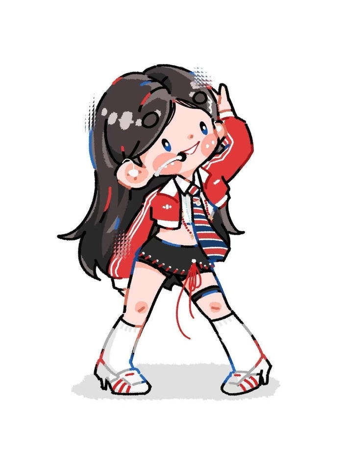 bức hình jennie chibi bố cục gọn