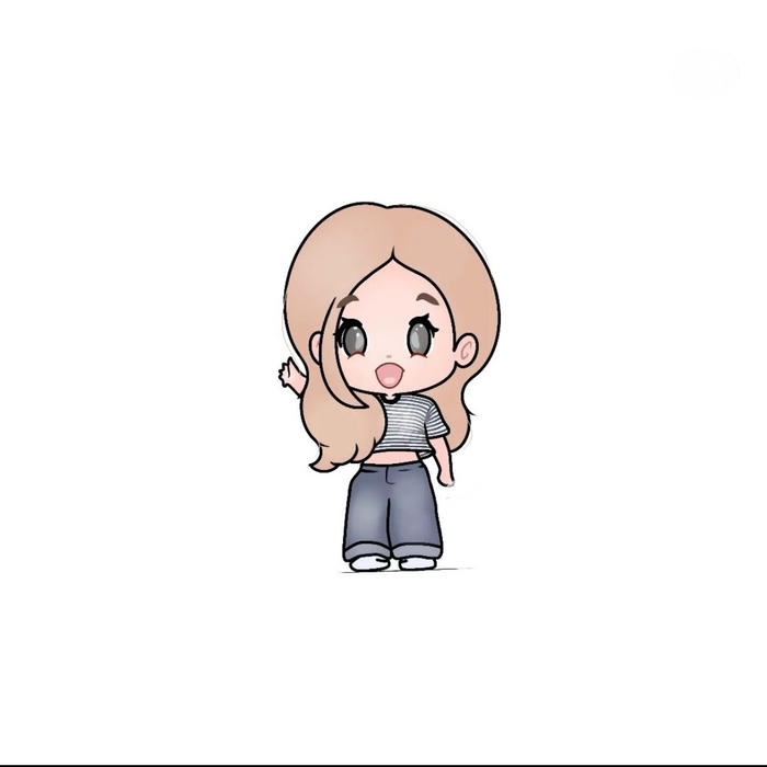 bức hình rose chibi tạo cảm giác gần gũi