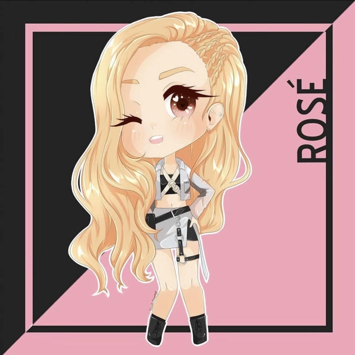 bức hình rose chibi tạo điểm nhấn thị giác