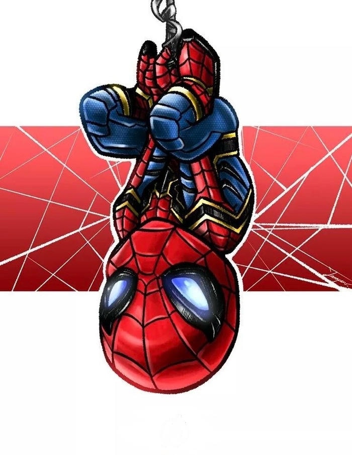 bức hình spider man chibi diện mạo anh hùng nổi bật