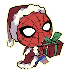 bức hình spider man chibi tổng quan dễ nhận biết