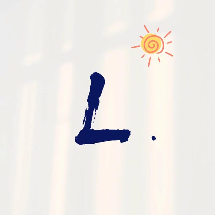 chữ l avatar thiết kế gọn gàng