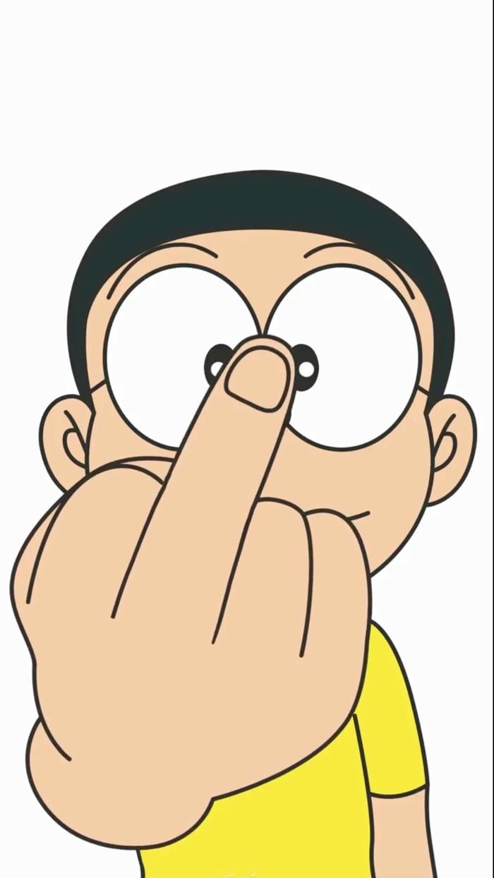 hình ảnh Nobita dơ ngon tay thối