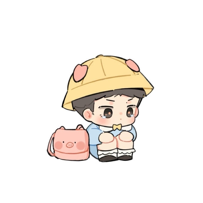 hình ảnh chibi bé trai thể hiện sự vui tươi