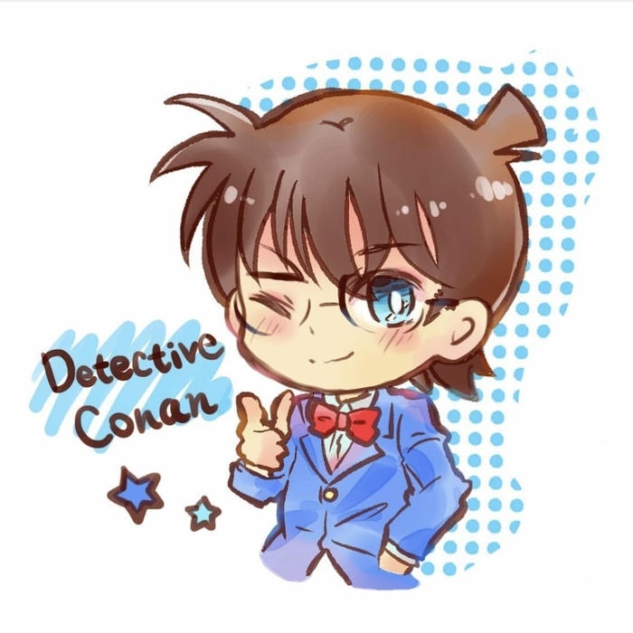 hình ảnh conan chibi cute biểu tượng nhân vật Conan