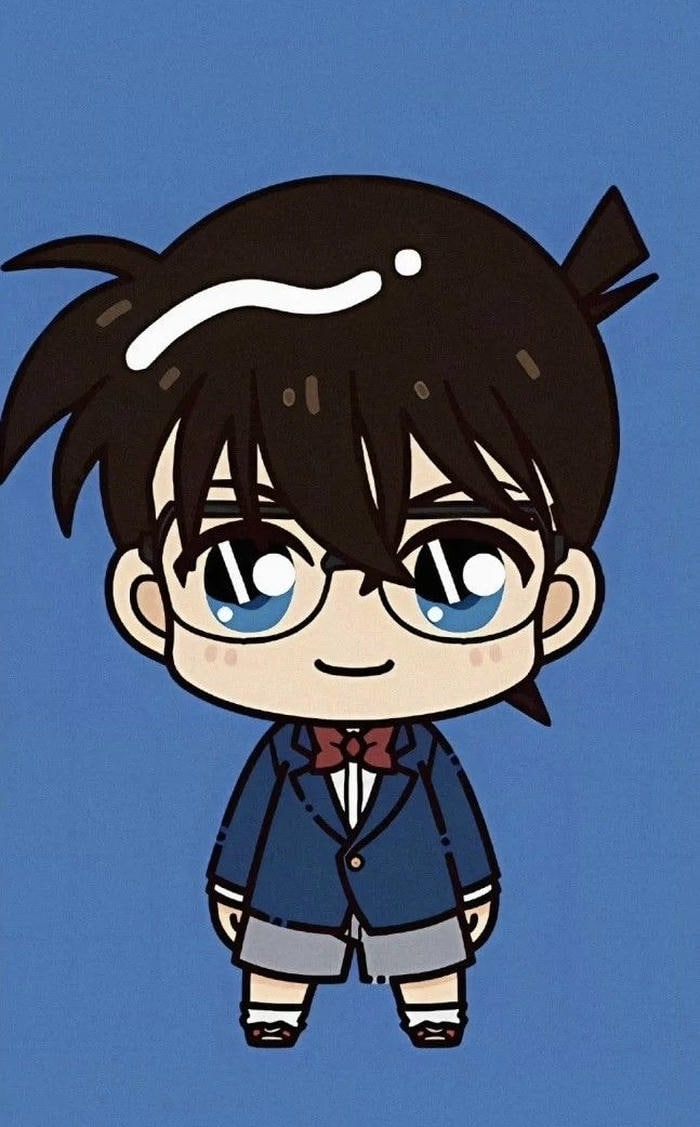 hình ảnh conan chibi cute tạo hình nhỏ nhắn