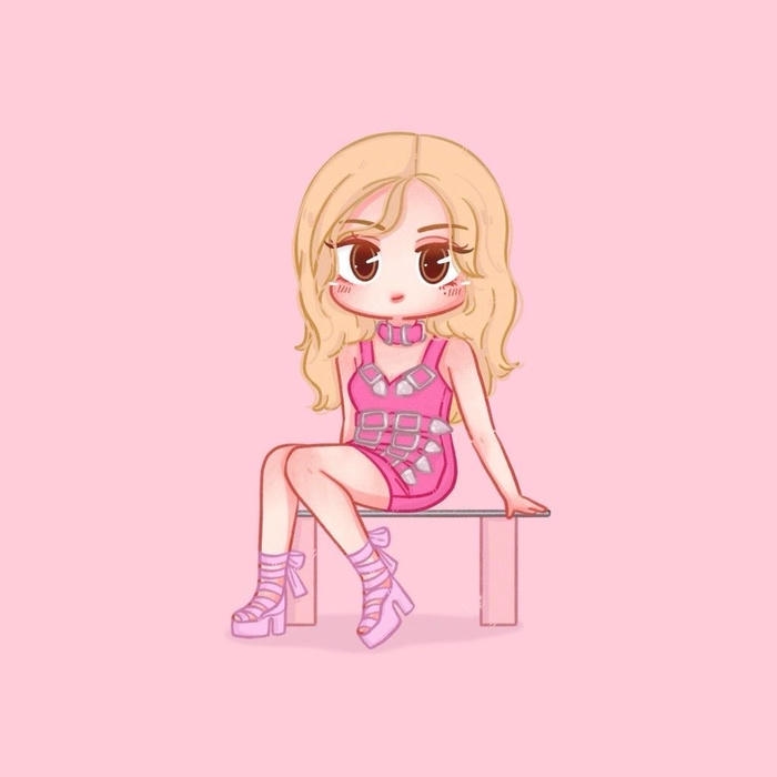 hình ảnh rose chibi lấy cảm hứng từ idol nữ