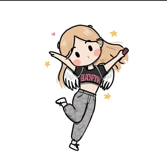 hình ảnh rose chibi theo phong cách fanart cá nhân