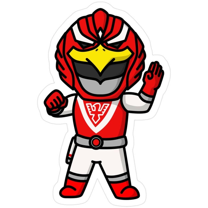 hình ảnh siêu nhân gao chibi thể hiện nhân vật biến hình