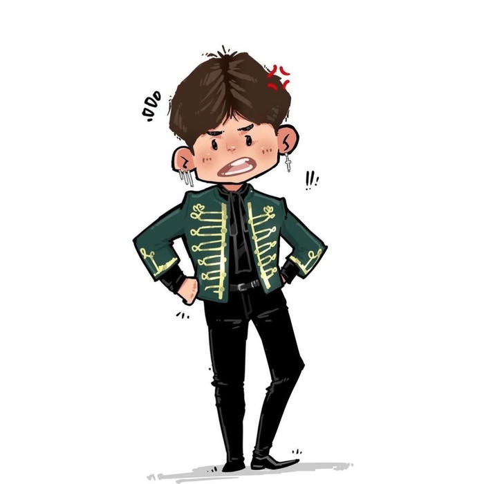 hình ảnh sơn tùng chibi mang dấu ấn quen thuộc