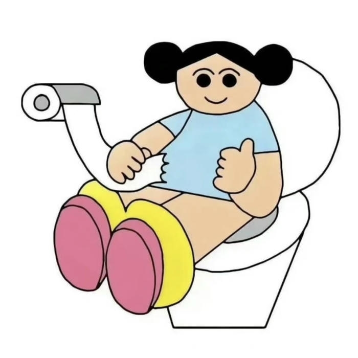 hình avatar cô gái đi vệ sinh hài bựa