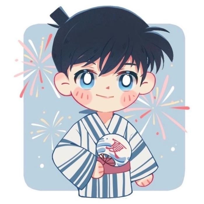 hình conan chibi cute dùng cho trang cá nhân